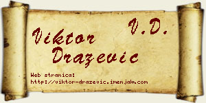 Viktor Dražević vizit kartica